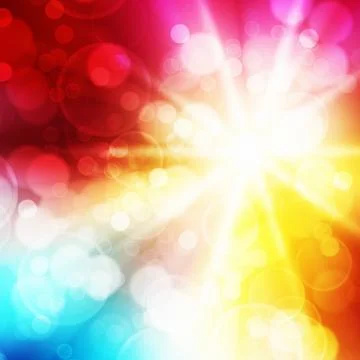 Rainbow circles Illustrazione stock