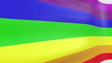 Rainbow Cloth Transition Stock Footage 168569365