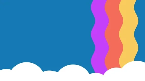 Rainbow Cloud Burst Stock Footage 335630681