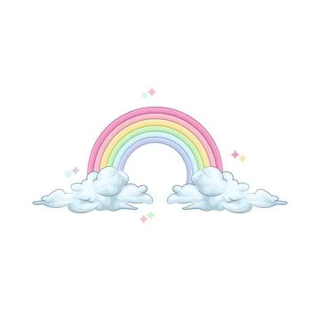 Rainbow cloud Illustration Stock Illustration