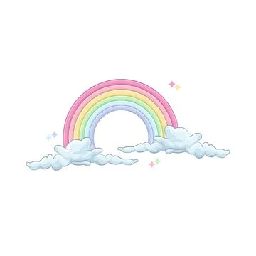 Rainbow cloud Illustration Stock Illustration