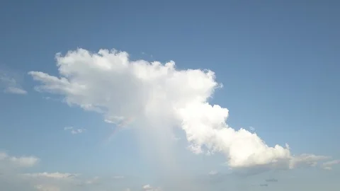 Rainbow Cloudburst Stock Footage 99066497