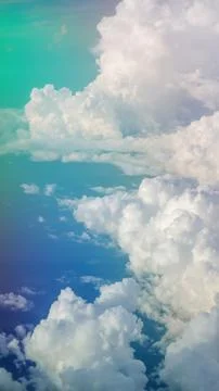 Rainbow in the clouds above Mexico Stock Photos