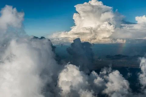 Rainbow In the Clouds Stock Photos