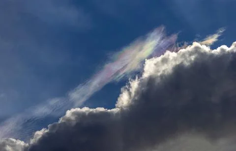 Rainbow clouds sky 스톡 사진