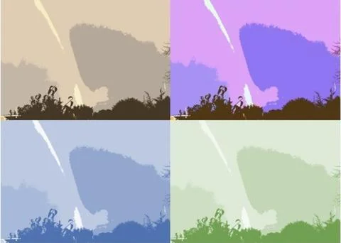 Rainbow Collage Stock Illustration