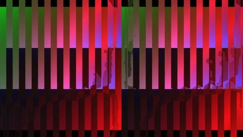 Rainbow Color Bar Rotoate Video stock 86596561
