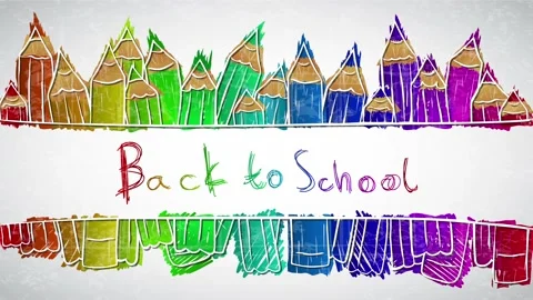 Rainbow Color Crayon Background Video stock 156697991