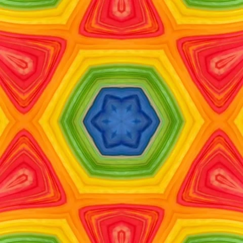 Rainbow color design pattern with geometric abstract background Stock Footage 227454052