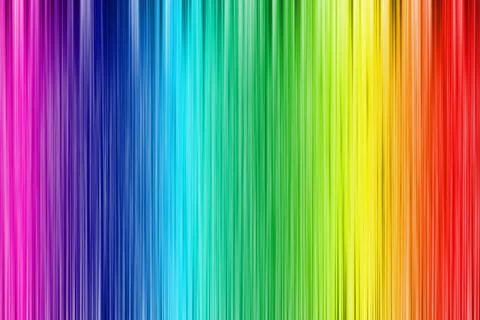 Rainbow color gradient and random striped background Stock Illustration