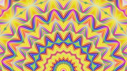 Rainbow color half circle shaped background of colorful waves. Stock Footage 247583174