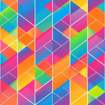 Rainbow color mosaic pattern Illustrazione stock
