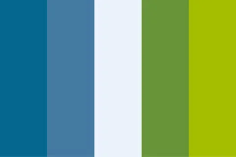 Rainbow Color Palette Guide Stock Illustration