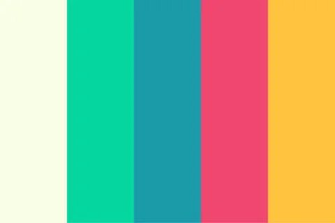 Rainbow Color Palette Guide Stock Illustration