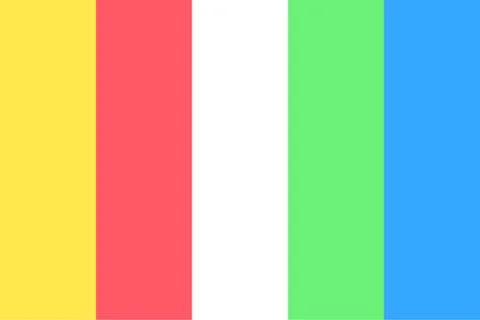 Rainbow Color Palette Guide Stock Illustration