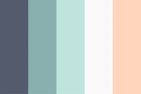 Rainbow Color Palette Guide Stock Illustration