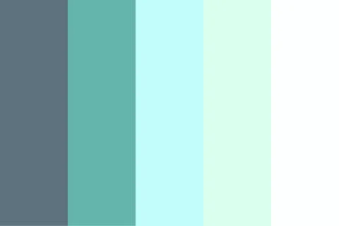 Rainbow Color Palette Guide Stock Illustration