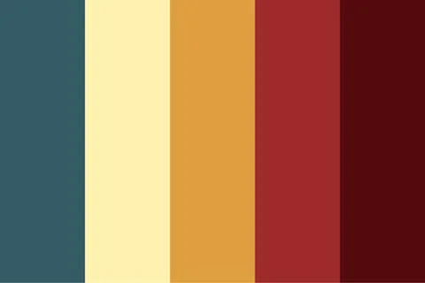 Rainbow Color Palette Guide Stock Illustration