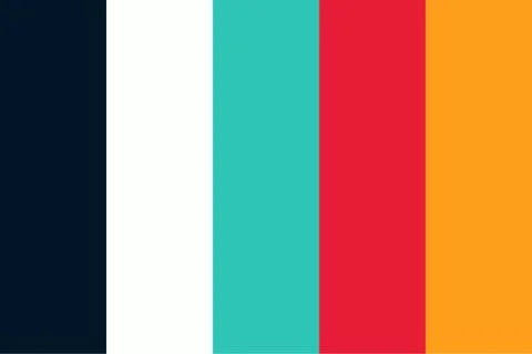 Rainbow Color Palette Guide Stock Illustration