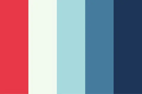 Rainbow Color Palette Guide Stock Illustration