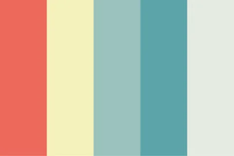 Rainbow Color Palette Guide Stock Illustration
