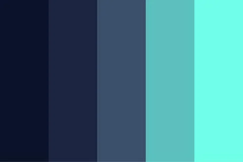 Rainbow Color Palette Guide Stock Illustration