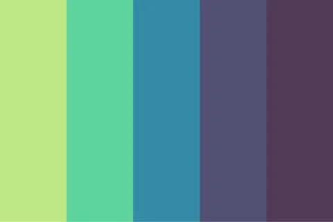 Rainbow Color Palette Guide Stock Illustration