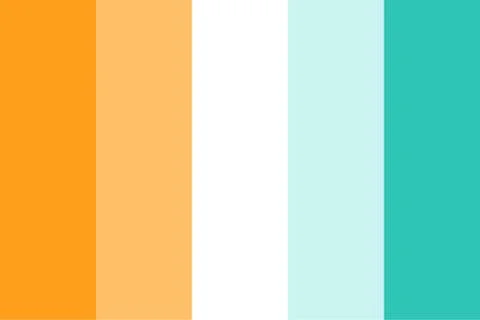 Rainbow Color Palette Guide Stock Illustration