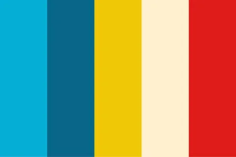 Rainbow Color Palette Guide Stock Illustration