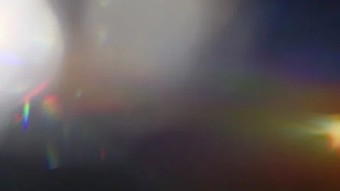Rainbow Color From A Real Prism Light Leaks Effect Lens Flare Overlay Video stock 315991344