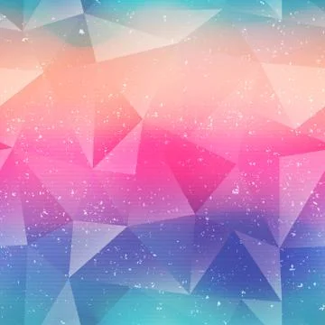 Rainbow color triangle pattern Stock Illustration