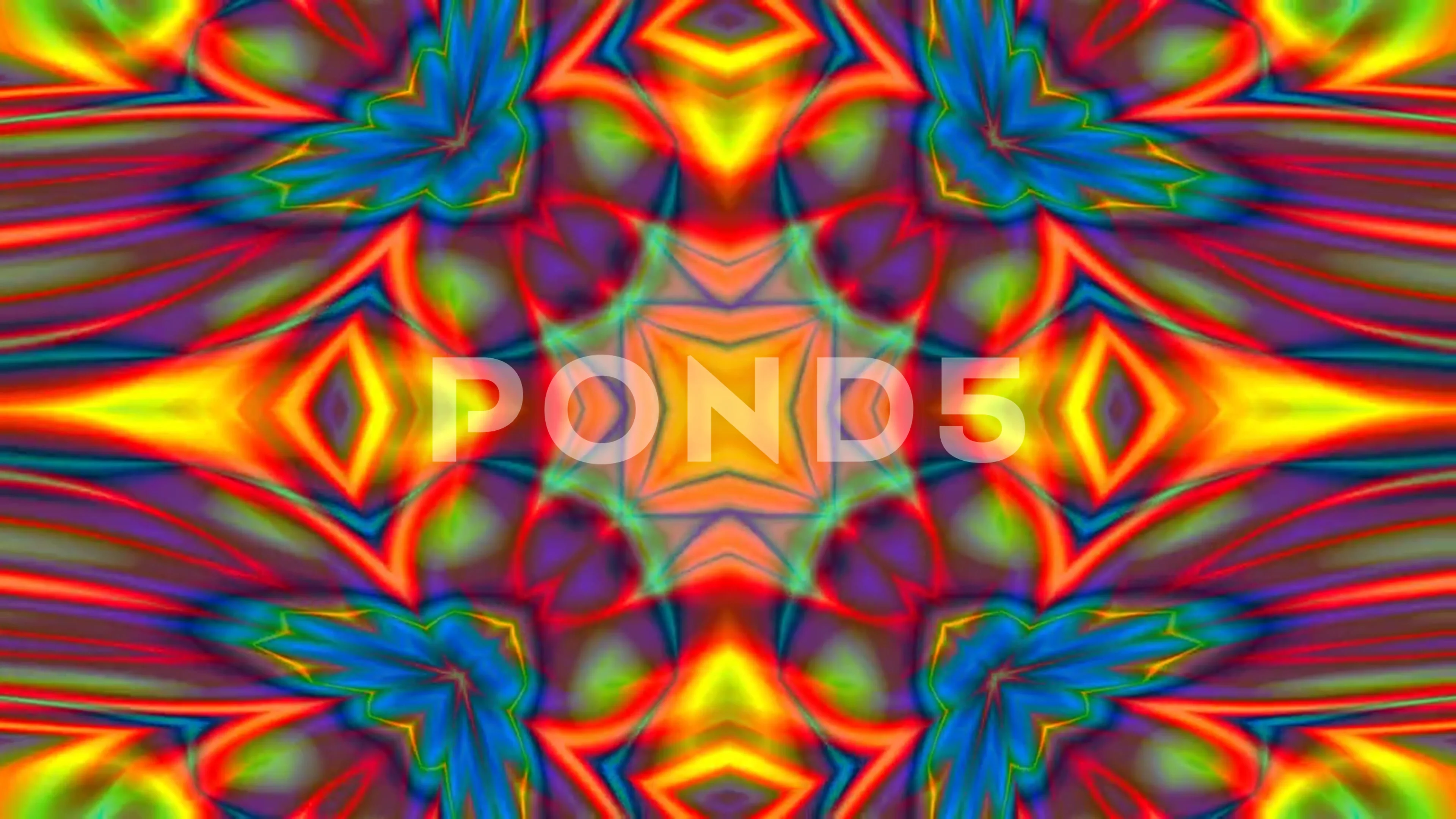 Rainbow Color Trippy Psychedelic Abstrac... | Stock Video | Pond5