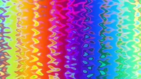 Rainbow Color Wave Pattern Seamless Stock Footage 333659140