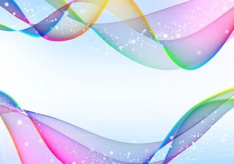 Rainbow colored abstract flow. Illustrazione stock