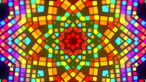 A rainbow colored digital wall for concert background 7 Stock Footage 42122043