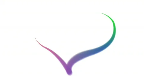 Rainbow colored drawing heart Stock Footage 543871