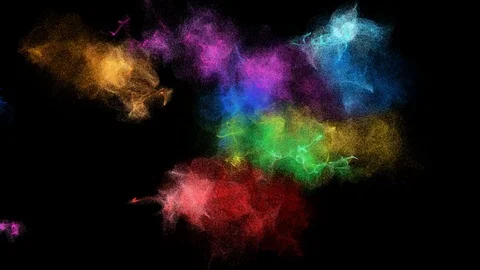 Rainbow colored futuristic motion background Video stock 76898888