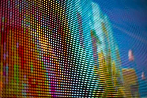 Rainbow colored LED smd screen Stock Photos