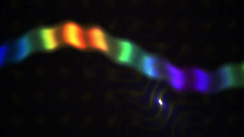 Rainbow colored lights on a dark background. Stock Footage 336707963