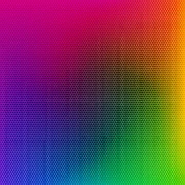 Rainbow Colored Metal Grate Background Illustrazione stock