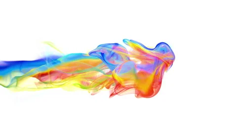 rainbow ink in water