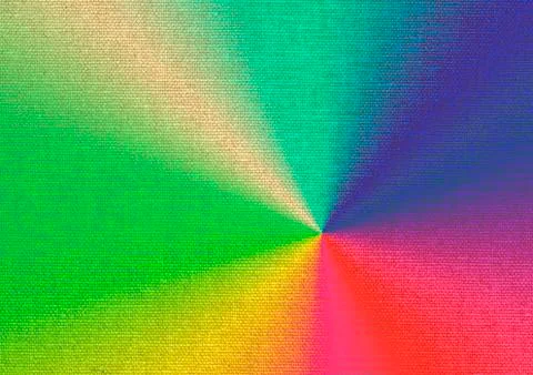 Rainbow-colored paints on canvas Stock Illustration