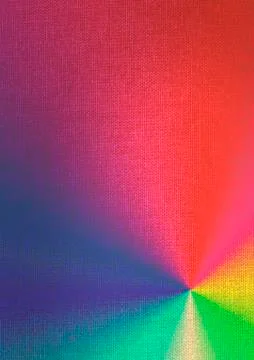 Rainbow-colored paints on canvas Stock Illustration