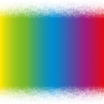 Rainbow Colored Sky Clouds Pattern Background Stock Illustration