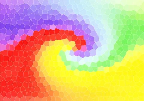 Rainbow Colorful Abstract Pattern Backdrop of Geometric Gradient Wallpaper .. Stock Illustration