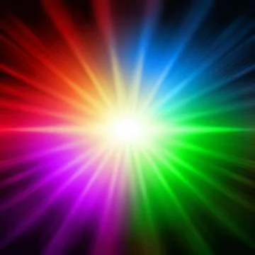 Rainbow colorful lights Stock Illustration