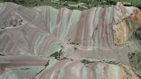 Rainbow colorful mountains Stock-Footage 240725008