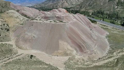 Rainbow colorful mountains Stock Footage 240727952