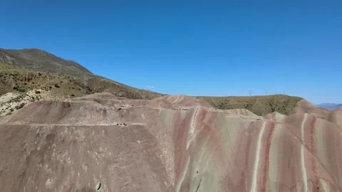 Rainbow colorful mountains Stock Footage 240729290