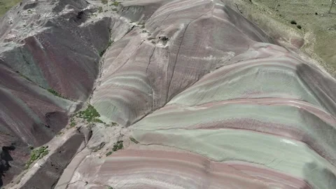 Rainbow colorful mountains Video stock 240729448